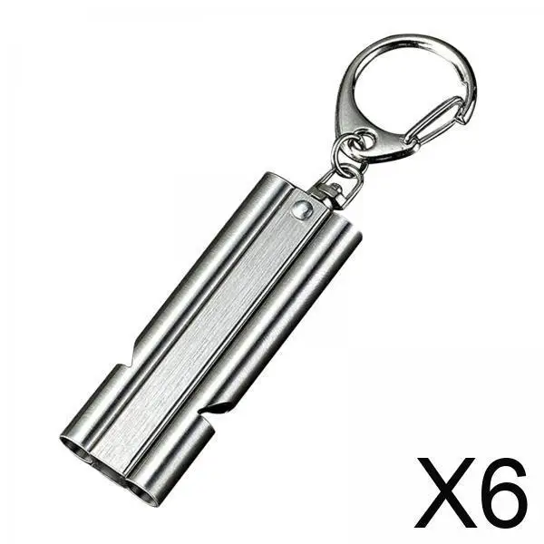 

Громкий свисток для выживания, металлический свисток с двойной трубкой для спасательного тренеров, судей, спорта