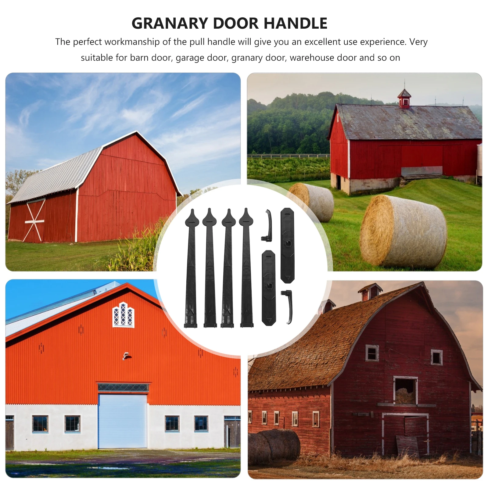 

1Set Magnetic Garage Door Handle Fake Decorative Pull Knob Durable Comfortable Grip Smooth Processing Garage Door Decorative