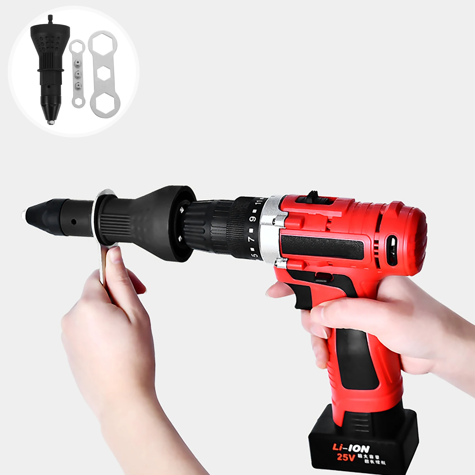 1 комплект, электрическая заклепка, гайка, шутер, адаптер для дрели, черный прочный пластиковый аксессуар для машины для двери, окна, автомобильной авиации