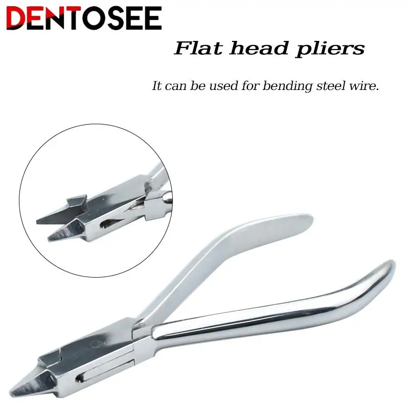 Dental Flat Head Pliers Orthodontics Plier Weingart Niti Wire/filament Curved Shaping Forcep Dental Instrument Tool