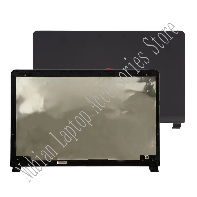 Imagem -02 - Lcd Tampa Traseira Superior Palmrest Base de Fundo Case Tampa da Porta Dobradiças Dell Inspiron 15 7557 7559 P57f 5577 5576 Novo
