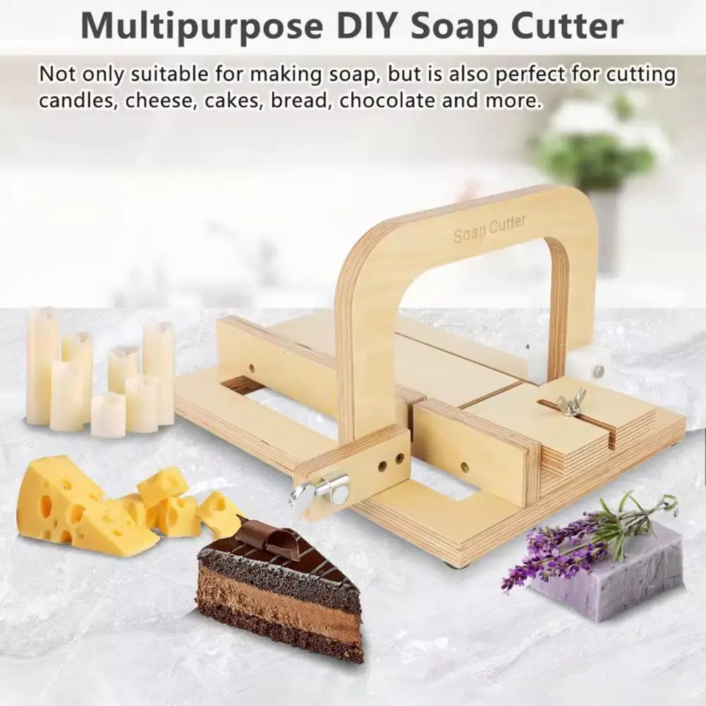 Wooden Cutter Wooden Adjustable Cutter Wire Slicer Professional Handmade Butter Cutting Tool Diy Cheese Making Supplies Making
