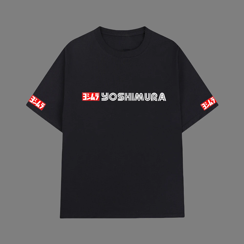 

Yoshimura Biker Motorcycle Rider Printed T-shirt Summer Cotton Street Wear Short Sleeve Casual Round Neck T-shirt Men's Wear