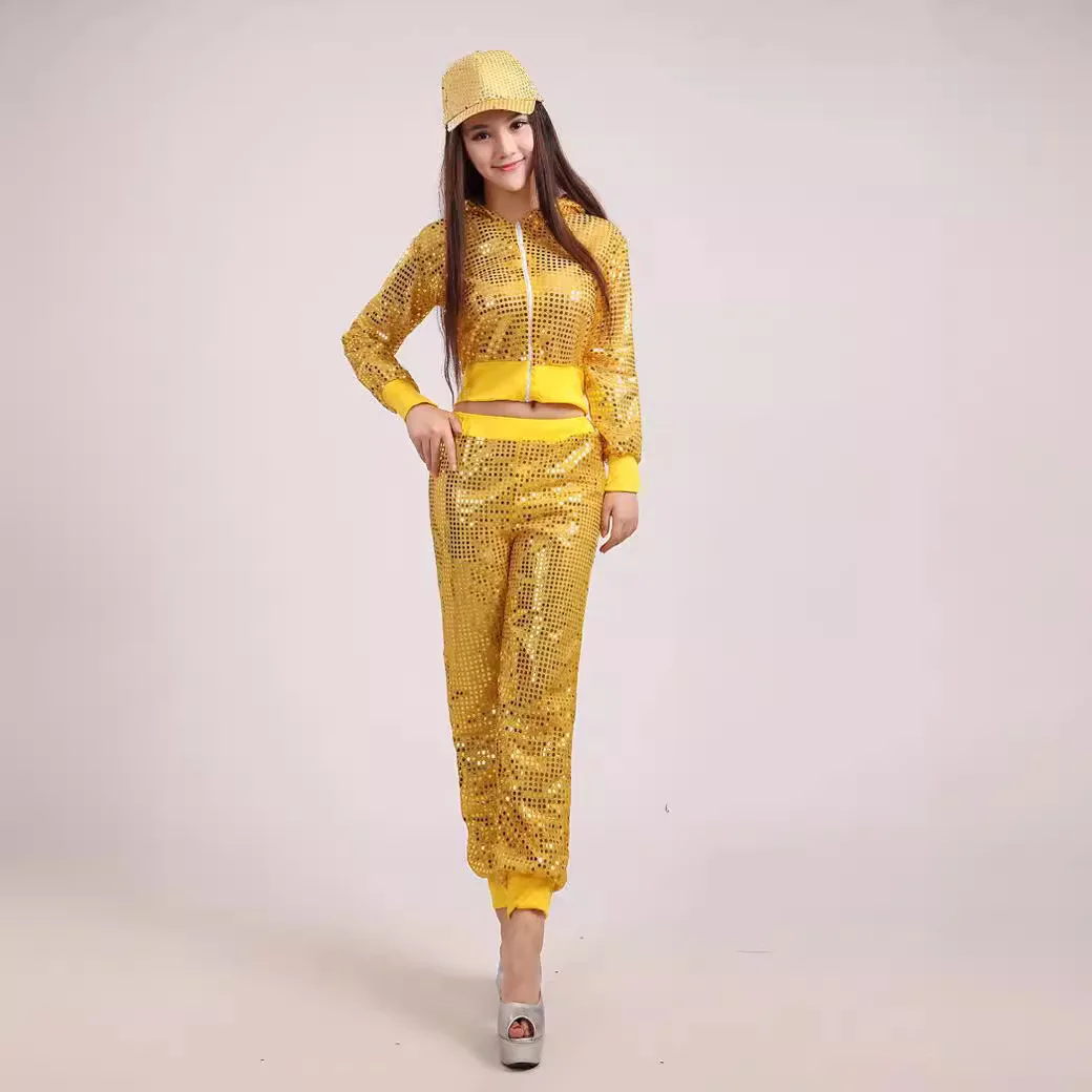 Costume Female Adult Jazz Dance Costume Modern Dance Hip-hop Sequin Dance Costume