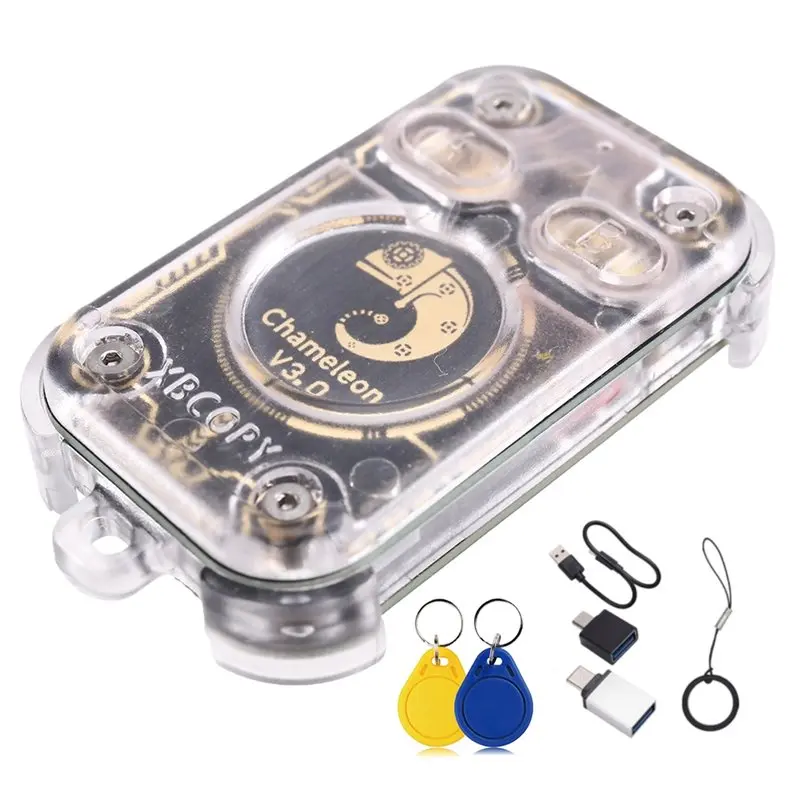 

ABKI-Chameleon V3.0+ 2XUID RFID Smart Chip Emulator Reader 125Khz 13.56Mhz ID IC Smart Card Duplicator Keychain Tag Copier C
