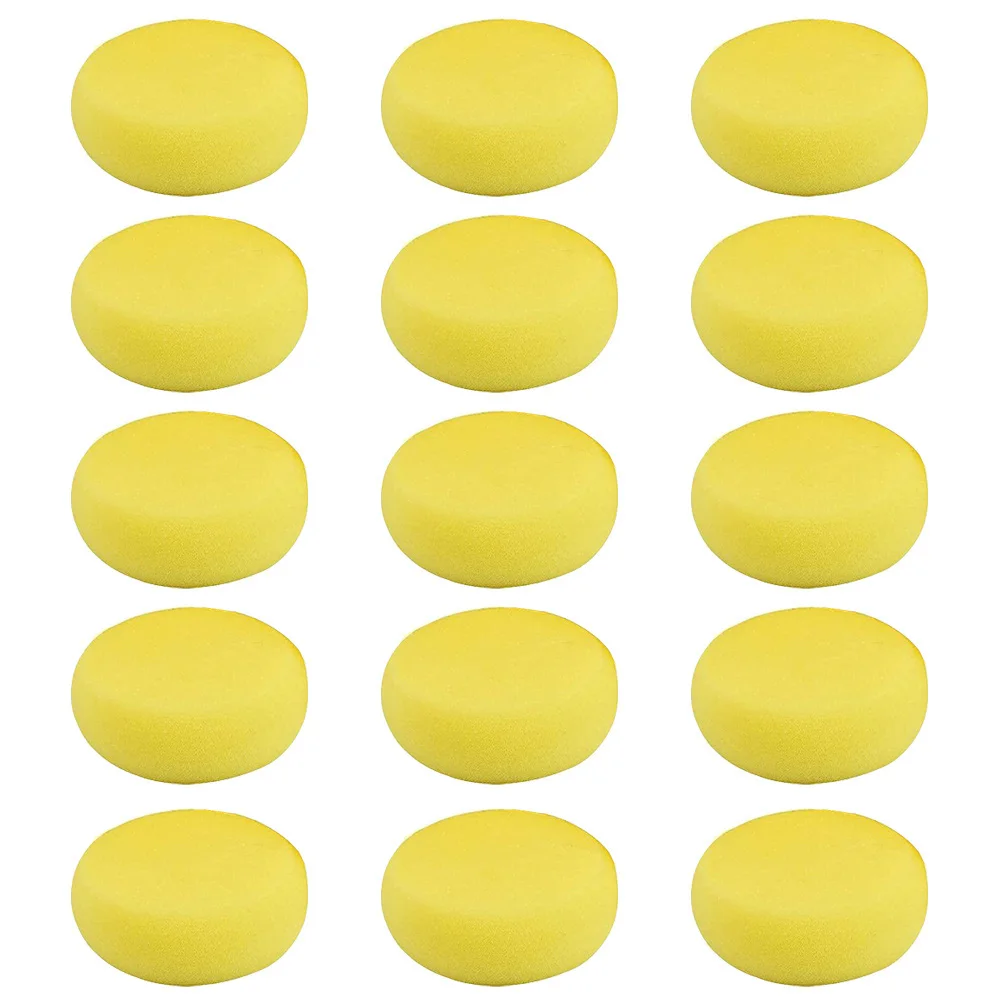 

25pcs Painting Sponge for Children Craft Tool Strong Ink Absorption Home Wall Decor Kids Drawing Accessories Yellow Color