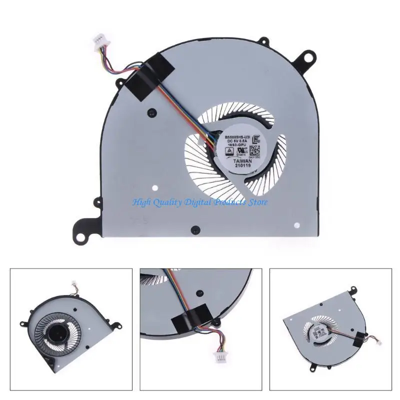 U2JE 1 Piece Laptop Resfricing Fan para MSI Modern PS63 8rc 8m MS-16S1 5V 0,5A 4pin 4WIRES