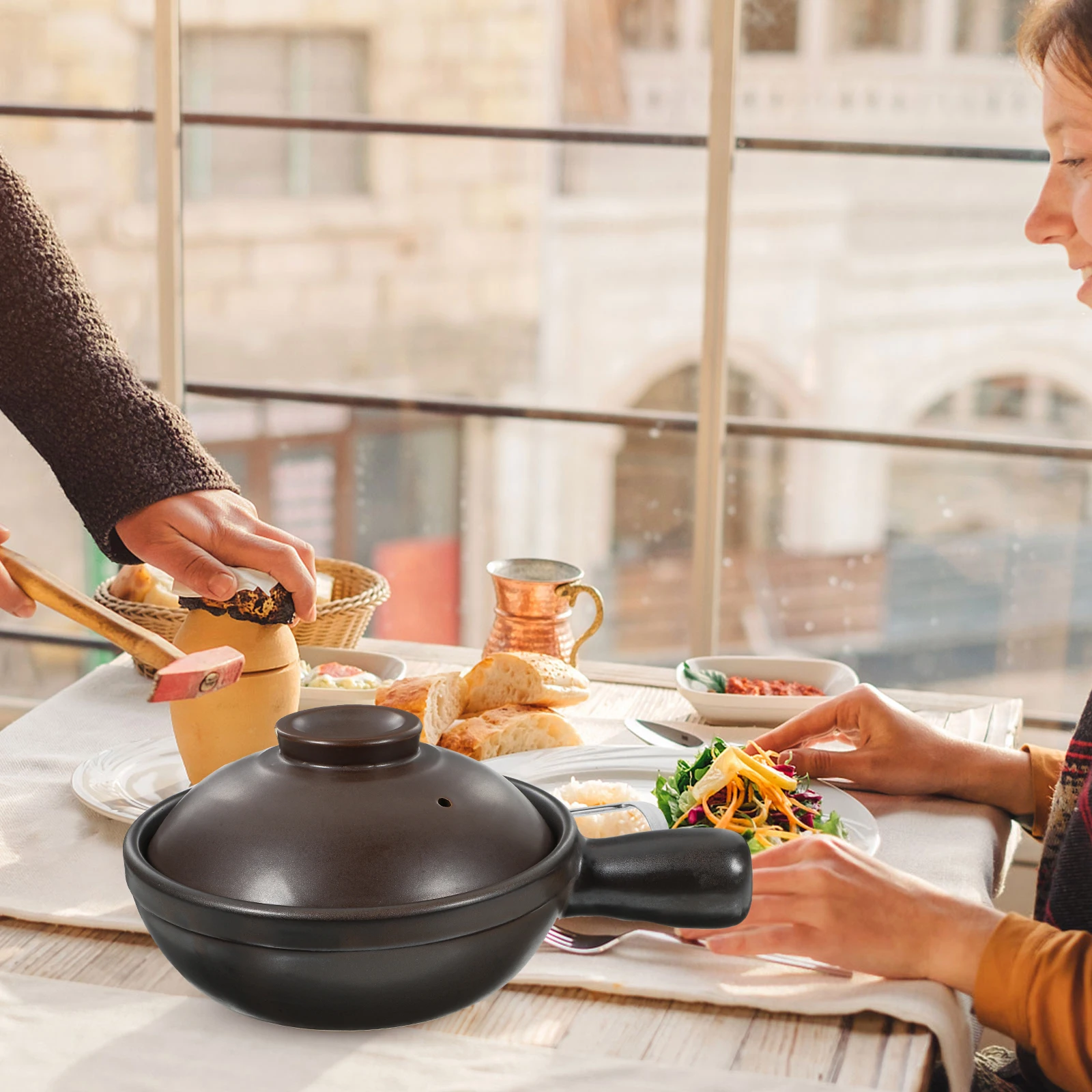 

Casserole Ceramic Hot Pot Cooking Dish for Oven Traditional Ceramics Clay Baking