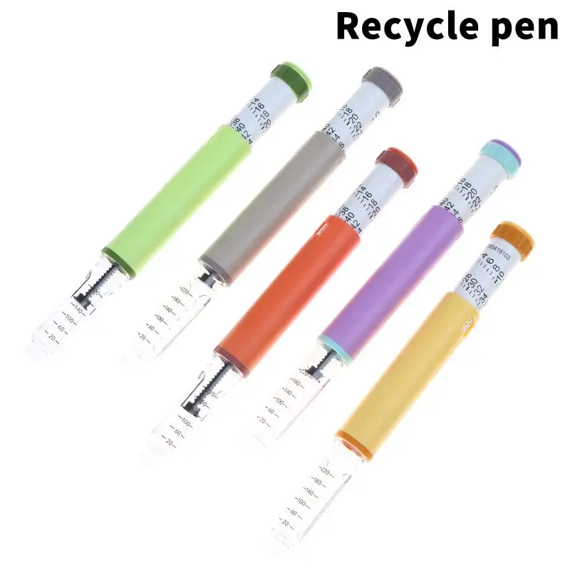1Pcs 60IU Precise Dosing Injector Colorful Reusable 3ml Peptide Injection Pen Portable Multi Color Refillable Injector Pen