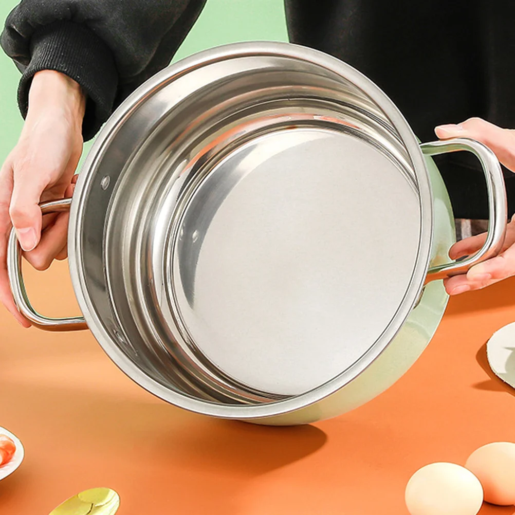 

Stainless Steel Stockpot 20L Soup Pot For Noodle Hot Pot Cooking Kitchen Supply Multi Use Cookware With Lid