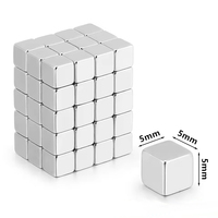 5x5x5mm Rare Earth Fridge Magnets Small Magnets Great Pull Force Perfect for Whiteboard Science Crafts Office Locker DIY Magnets
