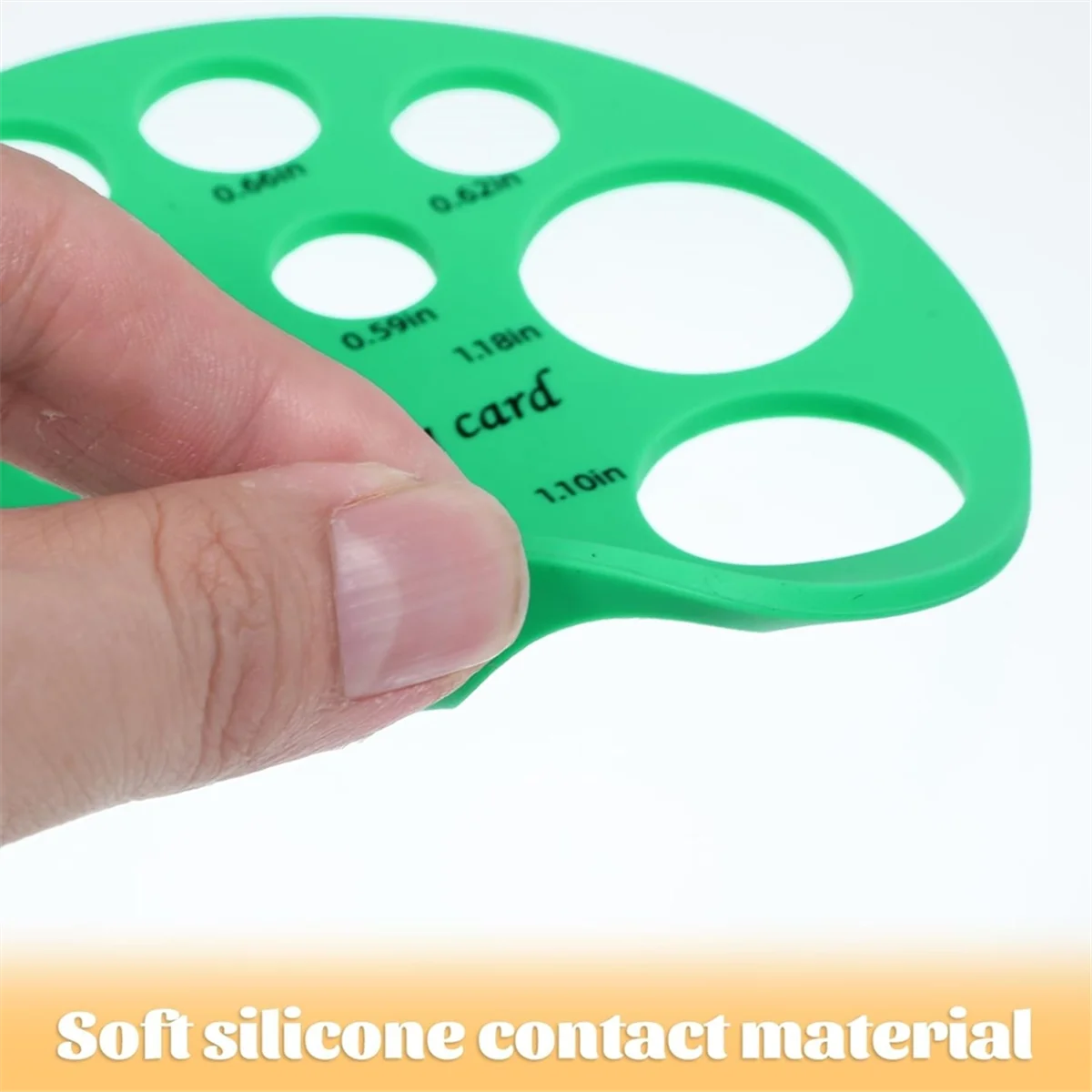 A83Z Round Safety Eye Sizer Tool,10-30mm Diameter Measuring Ruler Safety Eye Ruler for Doll, for Measure Safety-Eyes Size