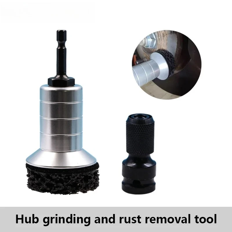 Wheel Hub Rust Removal Brush Brake Hub Surface & Stud Cleaning Maintenance Kit Brake Disc Rust Removal Tool for Hub Rotor Wheel