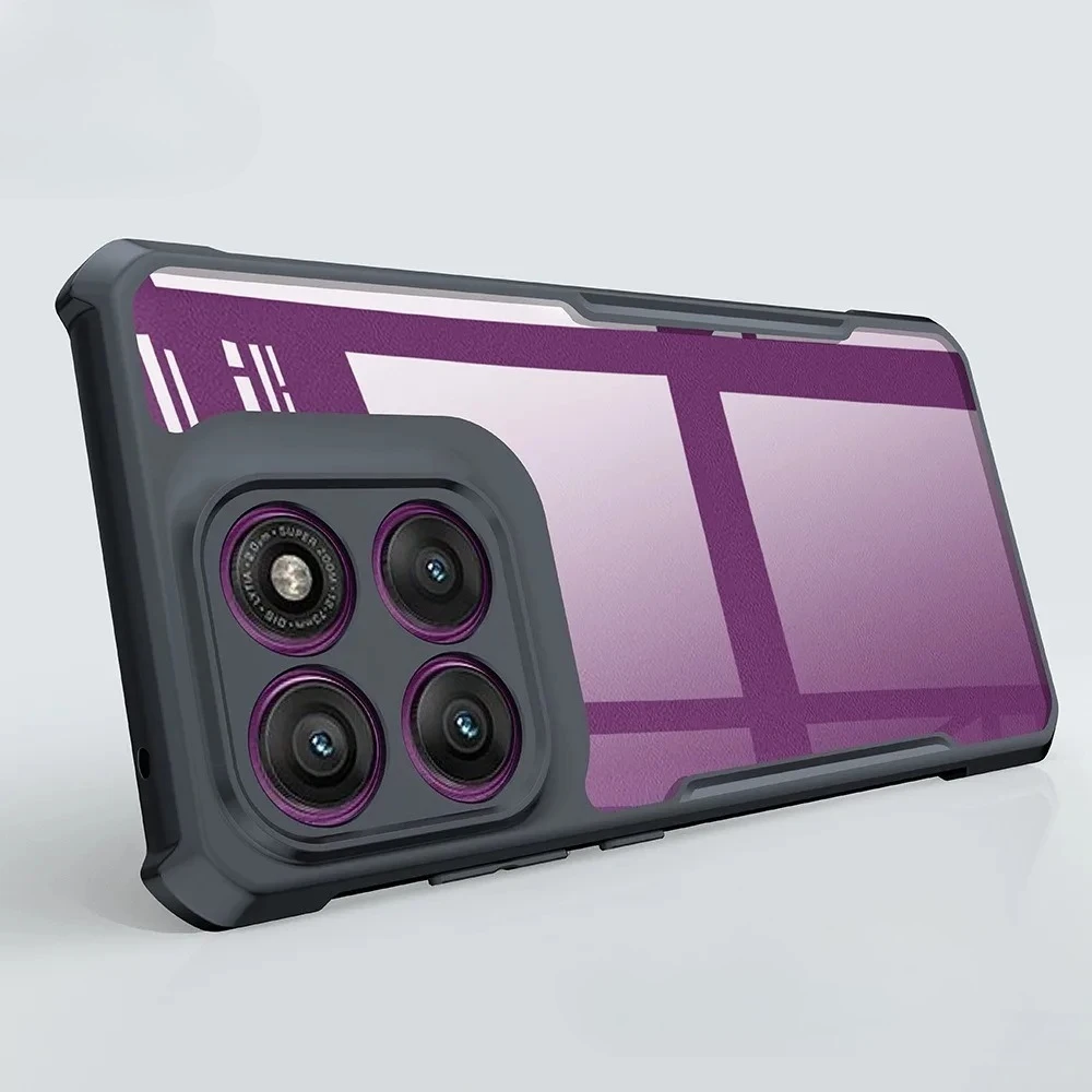 Coque transparente avec support magnétique pour Motorola Signature Edge 70 Fusion Edge70 Ultra, pour MOTO Edge 70 Fusion + Funda