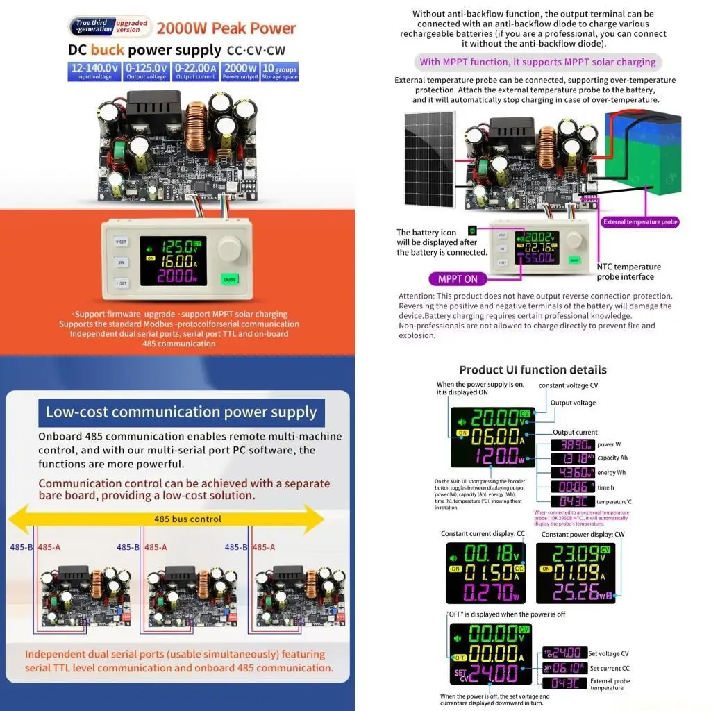 

E56B Модуль питания постоянного тока высокой мощности с цифровым управлением, переменное напряжение