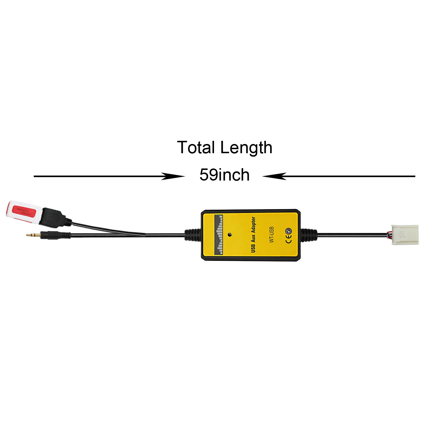 Moonet Car CD to MP3 Changer AUX USB Input Adapter(5+7pin) for Toyota Yaris Camry Corolla Avensis RAV4 & Lexus