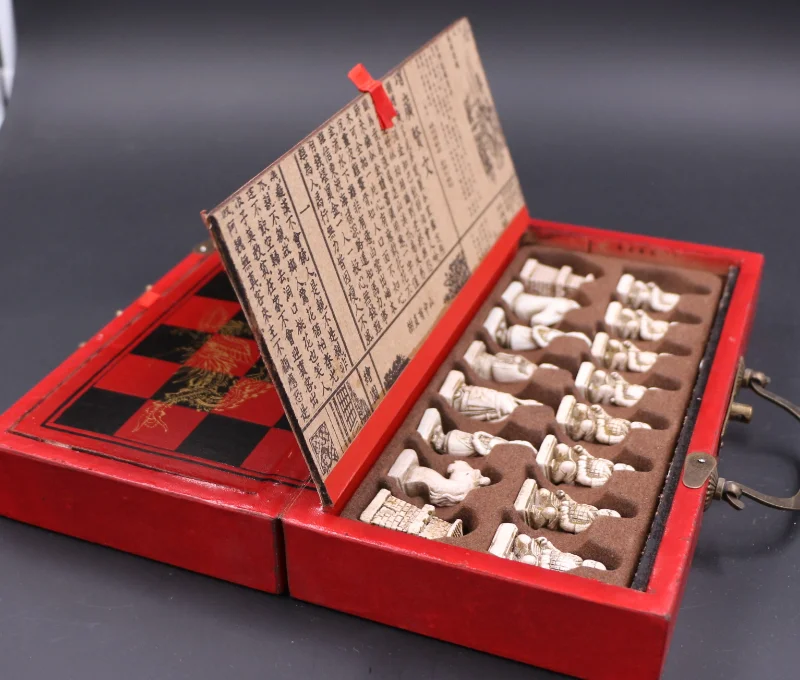 

Chinese Army Style Chess 32 -Piece Terra-Pottery Warriors Chess