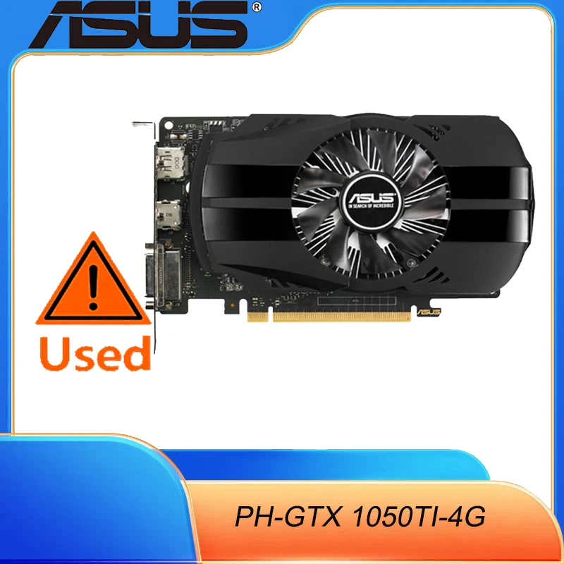 بطاقة رسومات ASUS PH-GTX1050TI-4G GeForce GTX 1050 Ti 4GB GDDR5