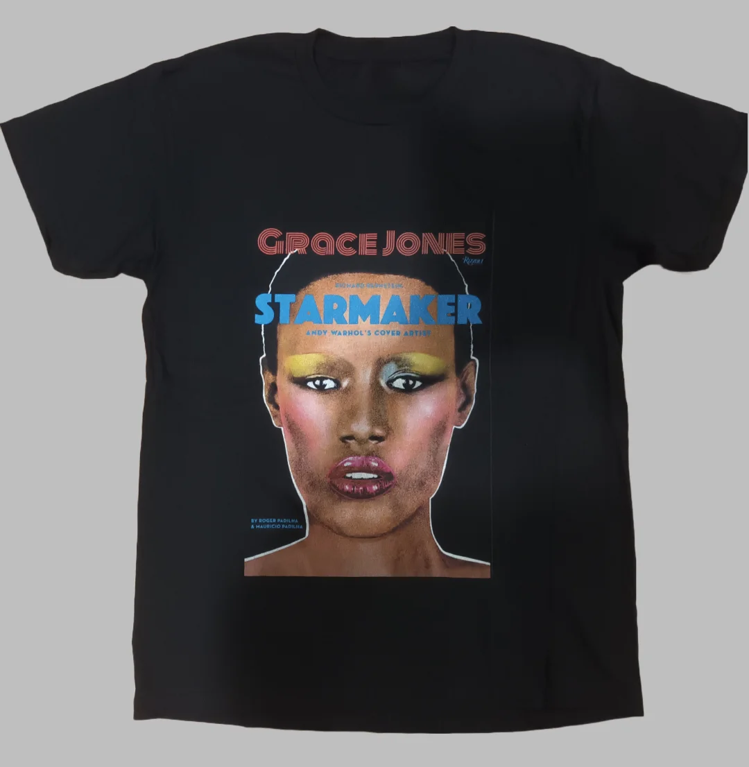 T-shirt de luxe Grace Jones Rock pour homme et femme, collection été 2026, style artistique et décontracté