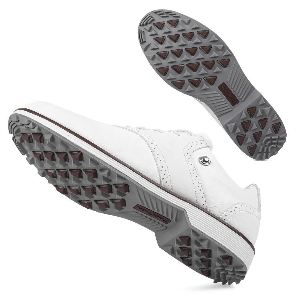 

Мужские кроссовки для гольфа 2026: Новые белые профессиональные нескользящие кроссовки без шипов для активного отдыха, прогулок и тренировок