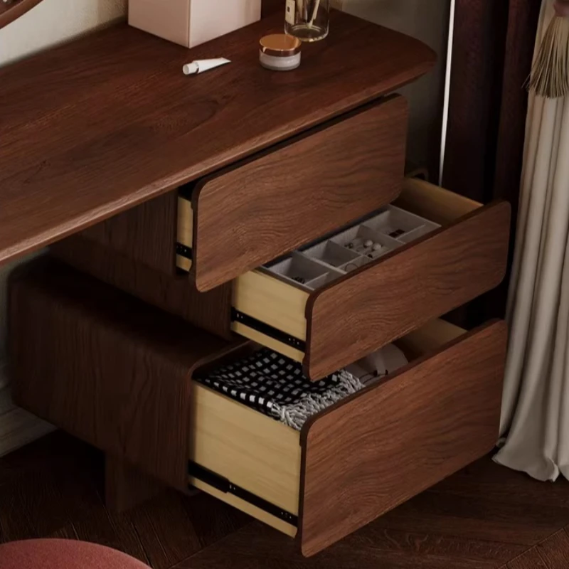 Wooden Modern Vanity Table Aesthetic Full Set Space Saving Adult Dresser Organizer Luxury Beauty Tocador De Maquillaje Furniture