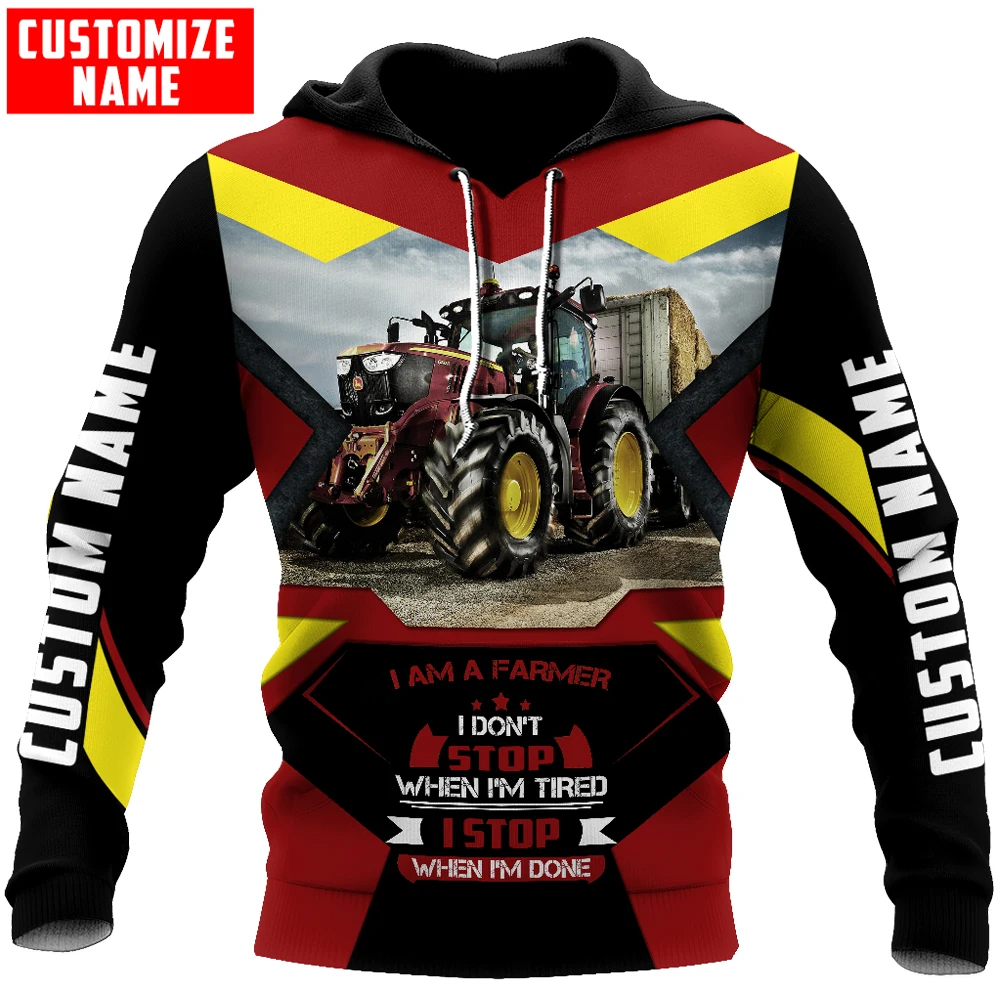 

Tractor red Personalized Name 3D All Over Printed Mens Hoodies & Sweatshirt Unisex Casual zipper hoodies sudadera hombre MT-22