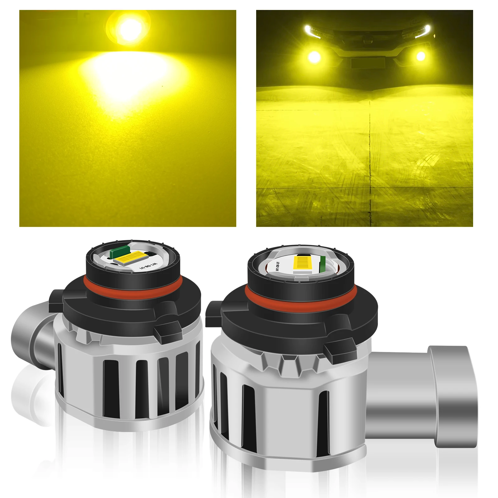 

Fenikso 2PCS Canbus LED Fog Light Bulbs H8 H11 HB3 HB4 LED CSP Car Driving Lamp White/Yellow 25W 3200LM.