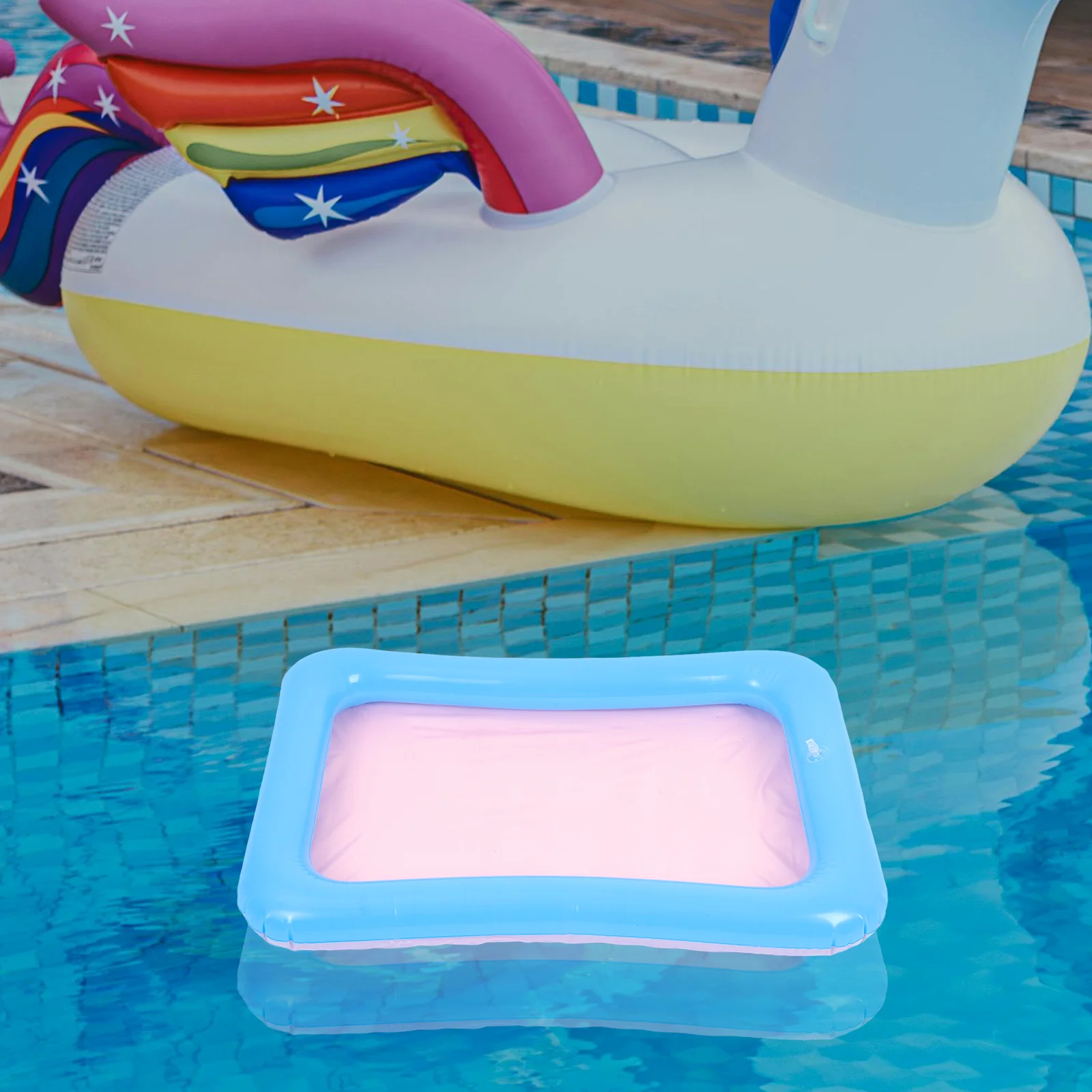 Inflatable Fishing Pool Summer Inflatable Sand Play Tray PVC Mini Water Pool for Indoor Summer Inflatable Sand tray