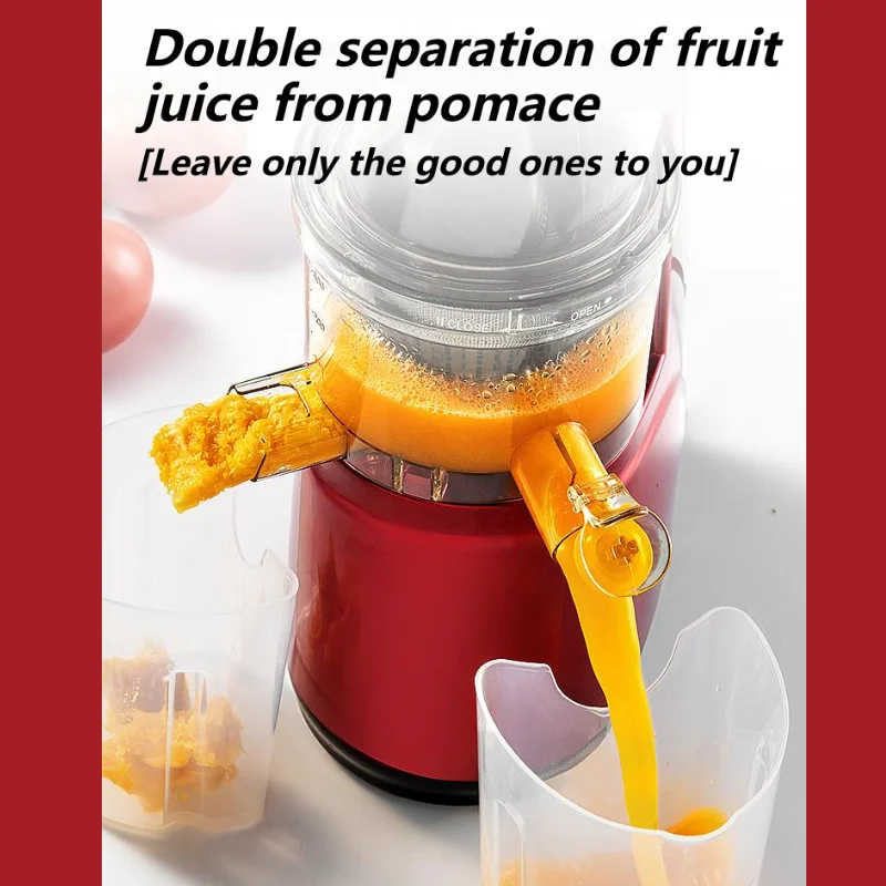 Y526-2 Bocca grande Pressa a freddo Spremiagrumi commerciali Spremiagrumi elettrico per uso domestico Estrattore di canna da zucchero Spremiagrumi lento multifunzionale