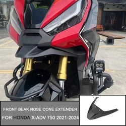 For HONDA X-ADV 750 2021 2022 2023 2024 Fairing Winglets Downforce Naked Frontal Spoiler Winglets Front Beak Nose Cone Extender