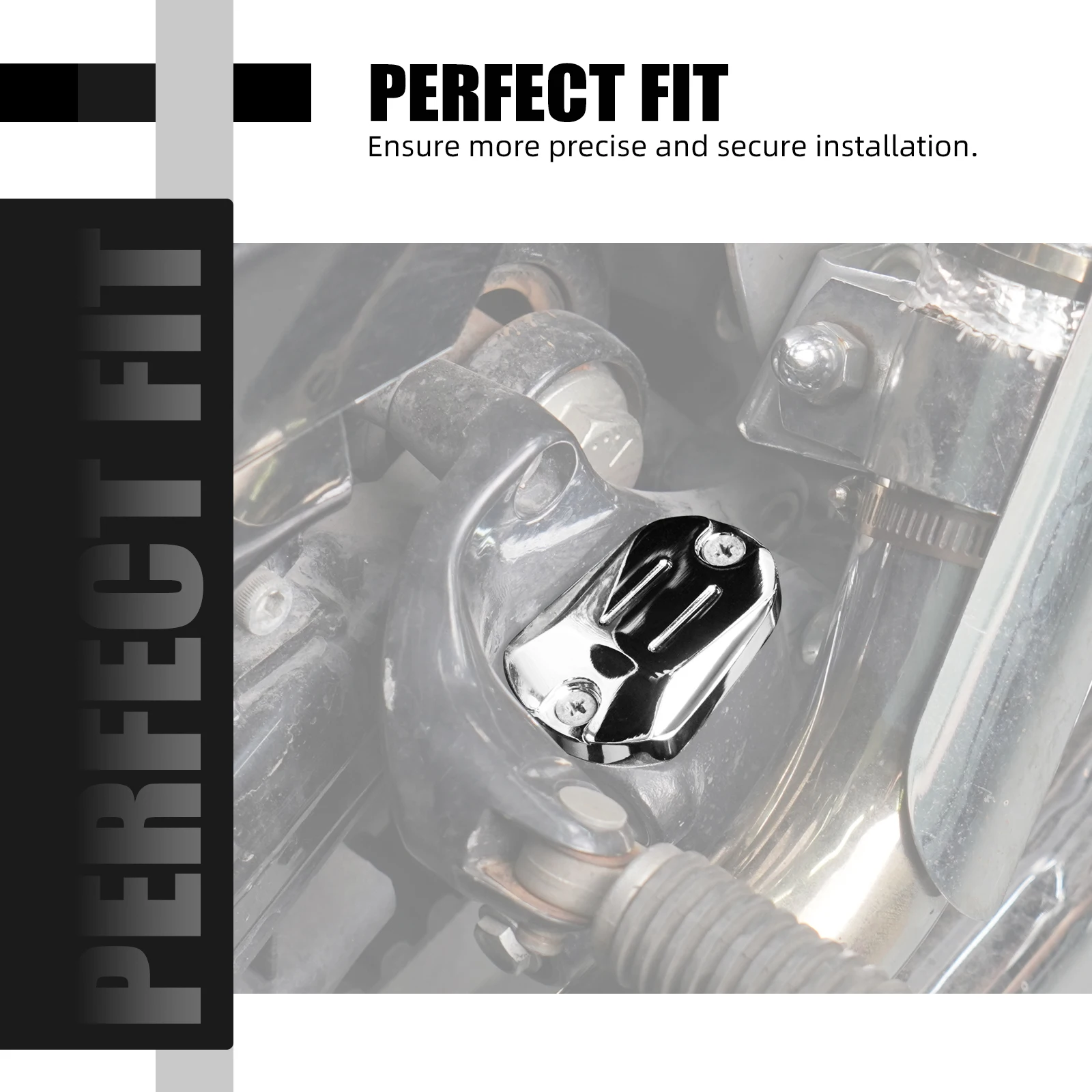 NICECNC Motorcycle Rear Brake Fluid Reservoir Cap Cover for Harley Iron 883 XL883N 2014-2020 Iron 1200 XL1200NS 2018-2021