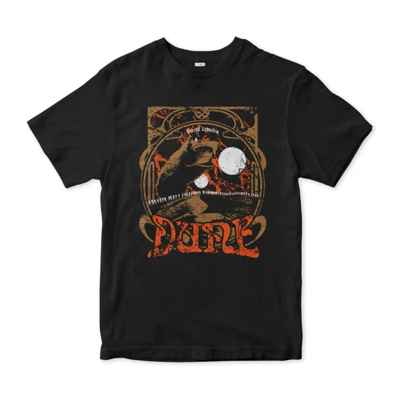 

Dune by David Lynch Horro Sandworm Sic fi fan Gift t shirt 100% cotton printed Short-sleeve Graphic clothes All size Tops S-6XL