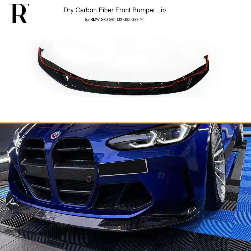 Dry Carbon Fiber Front Bumper Chin Lip for BMW G80 G81 M3 G82 G83 M4 2020-UP