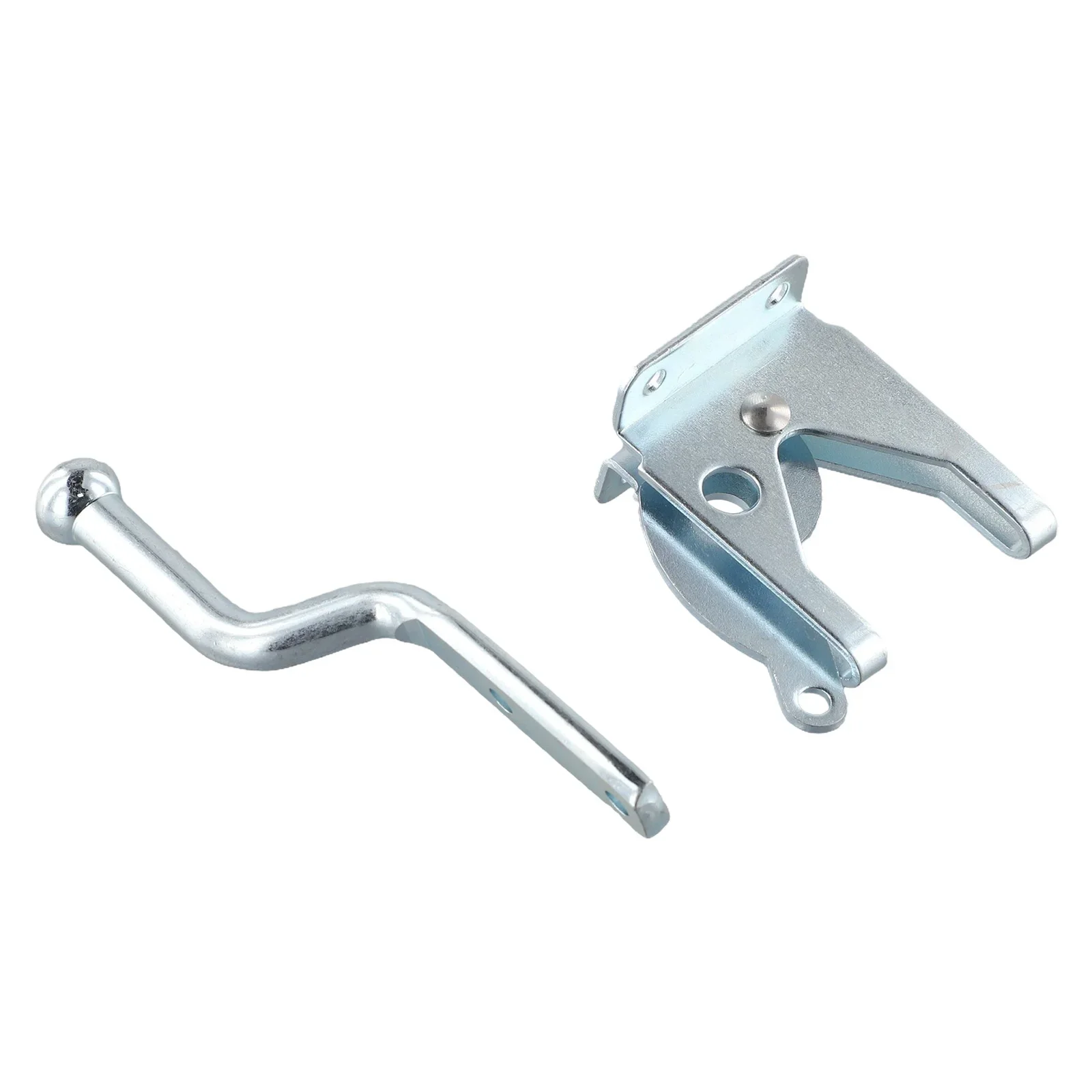 

Модный болт высокого качества с болтом, серебристый, 1 шт., автоматическая защелка для ворот, винт из углеродистой стали, простая в эксплуатации ферма, оцинкованная