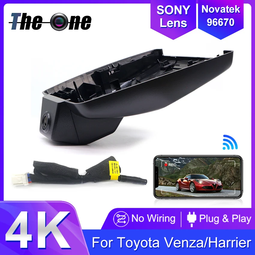 

Для Toyota Venza/Harrier 2020-2024 Plug and Play видеорегистратор для автомобильной камеры, видеорегистратор, WIFI, автомобильный видеорегистратор, записывающие устройства