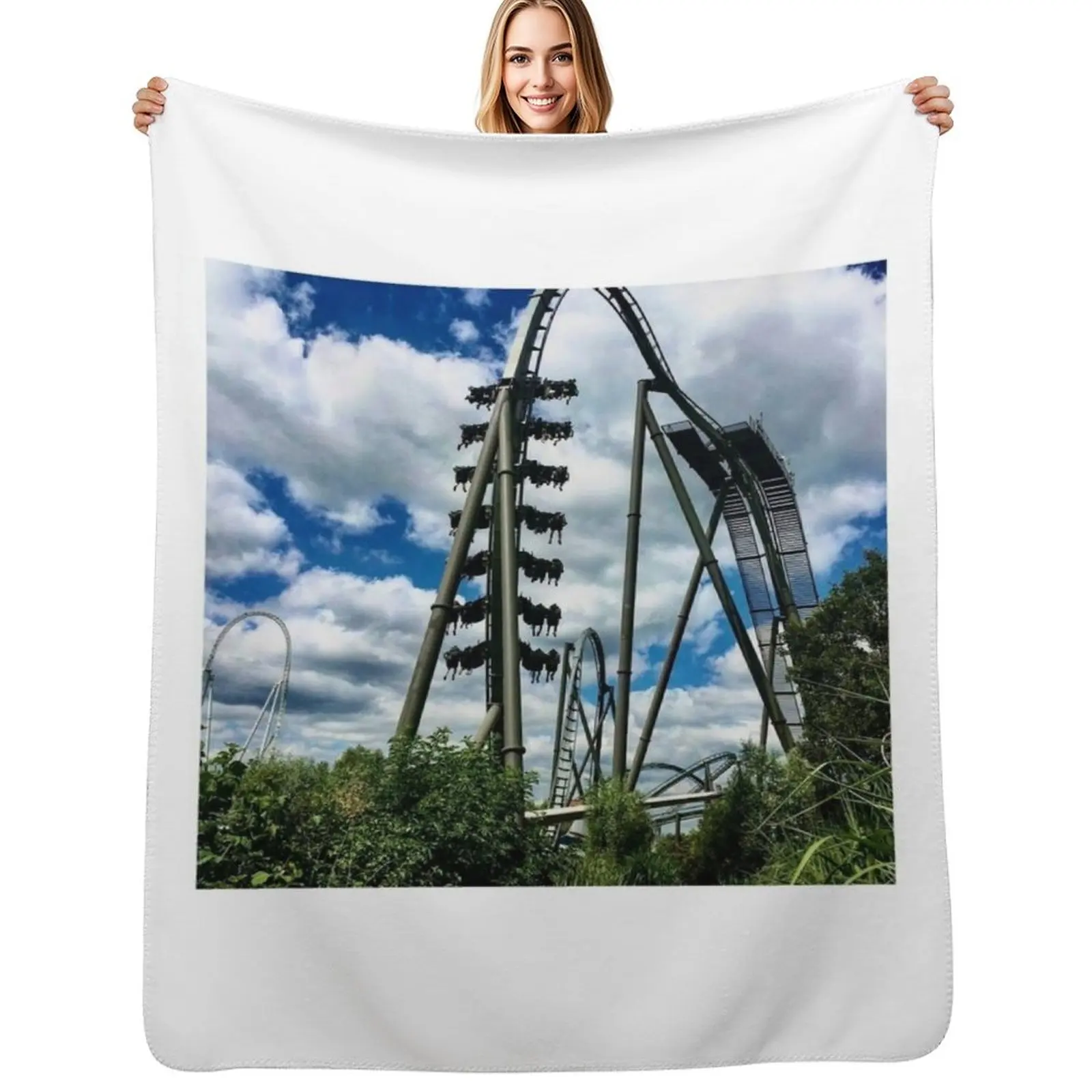 Thorpe Park: Swarm Throw Blanket Soft Solid Color Blanket for Couch Bed