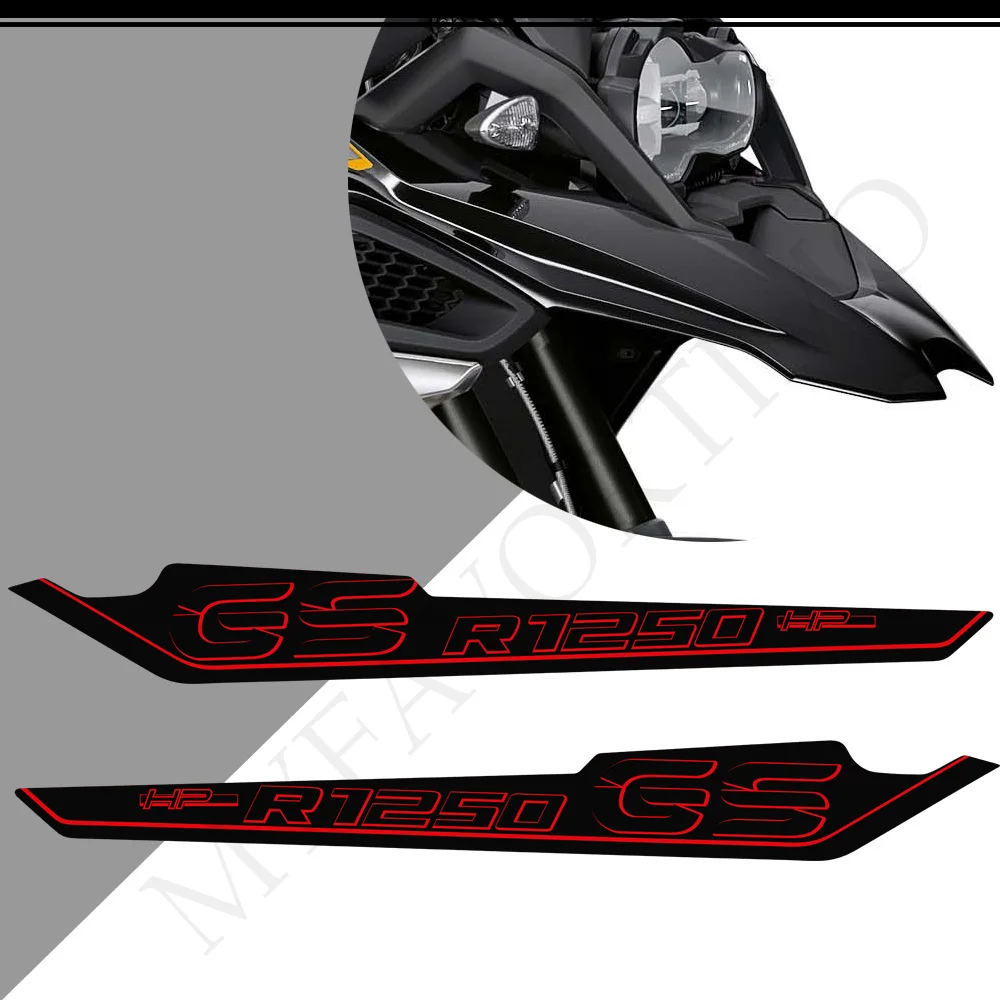 For BMW R1250GS R1250 R 1250 GS HP Rallye Motorcycle Tank Pad Front Nose Beak Fairing Fender Protector Stickers 2019 2020 2021