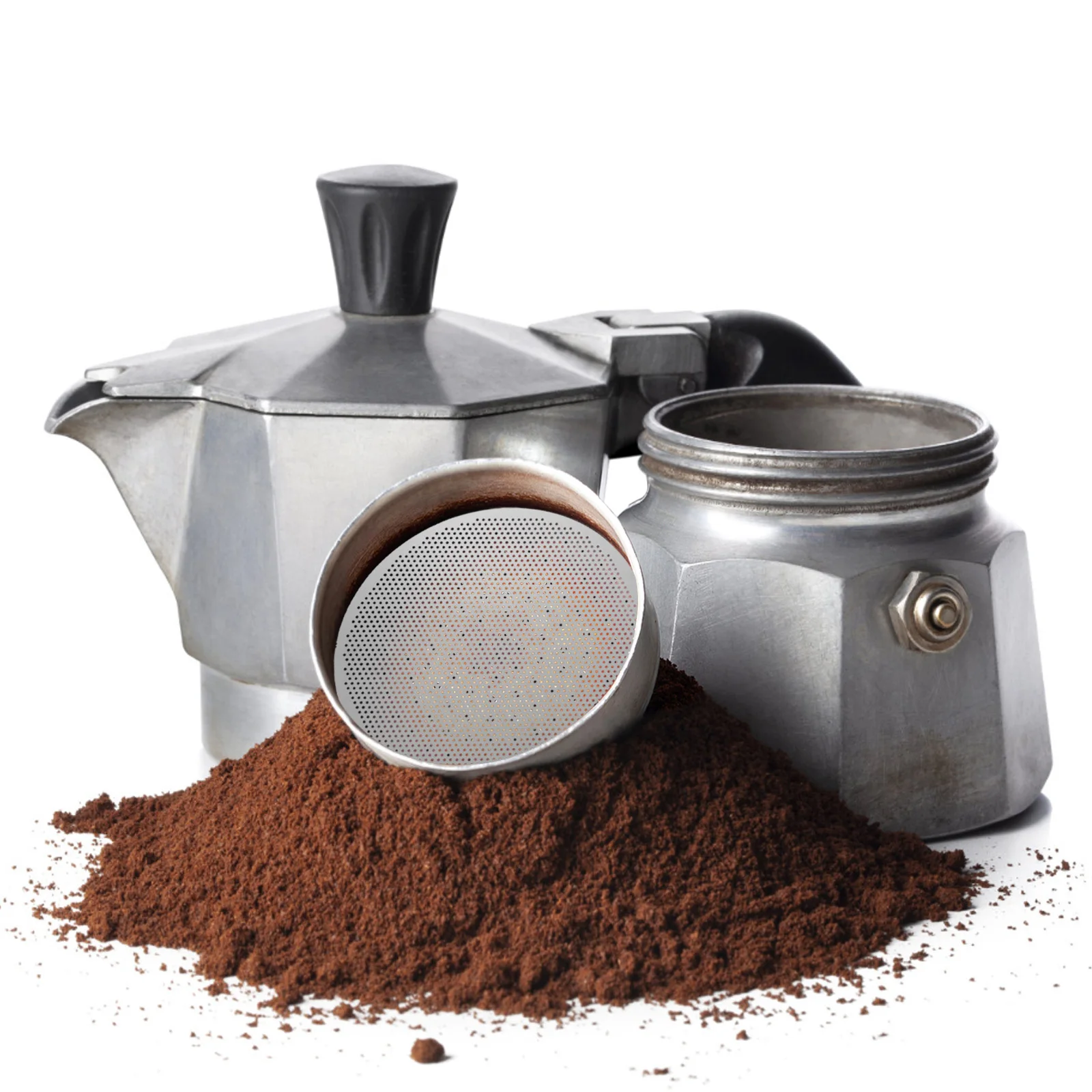 

3 шт., сетчатая корзина для фильтра для кофе из нержавеющей стали, многоразовая сетка для фильтра для эспрессо, замена сетки для портафильтра