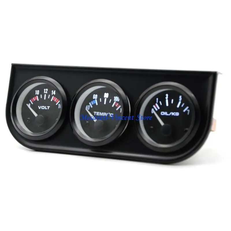 A70F Multiple Parameter 12V 24V Compatible Triple Instrument Cluster Gauge For Vehicle Use
