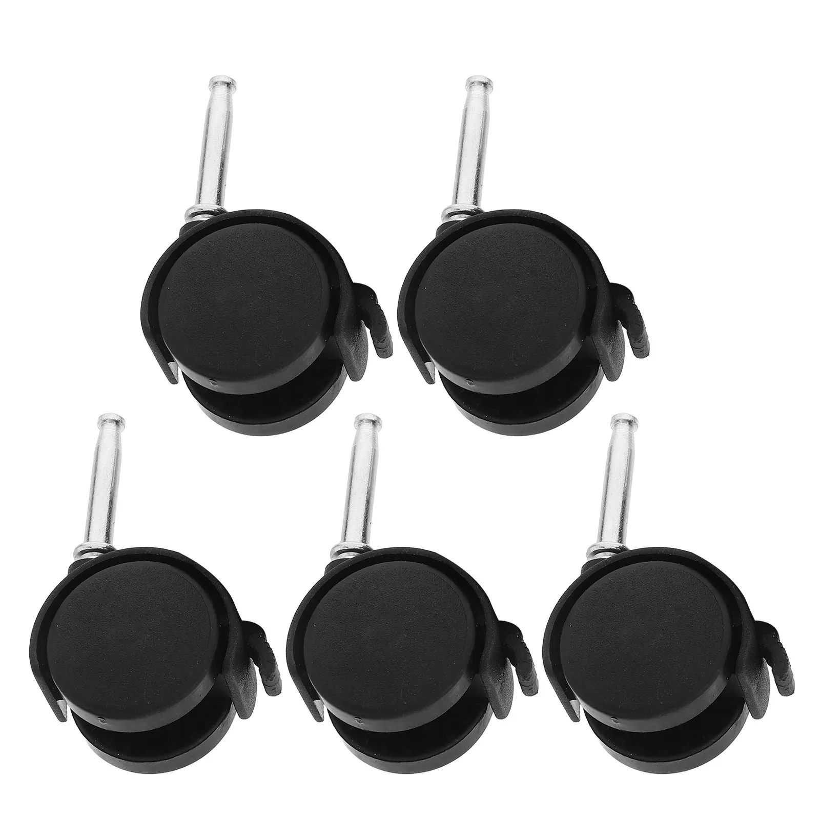 5Pcs Rotating Chair Wheels 1.5 Inch Swivel Caster Set Quiet Rollers for Office Furniture Hardwood Floors and Carpets