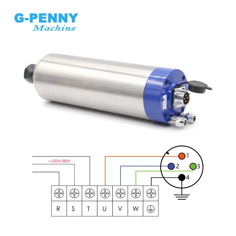 Imagem -05 - G-penny 2.2kw Er20 d = 80 Água Refrigerou o tipo 110v 220v 380v da Bala do Eixo Madeira Pedra Que Trabalha Pcs Rolamentos de Esferas Cerâmicos