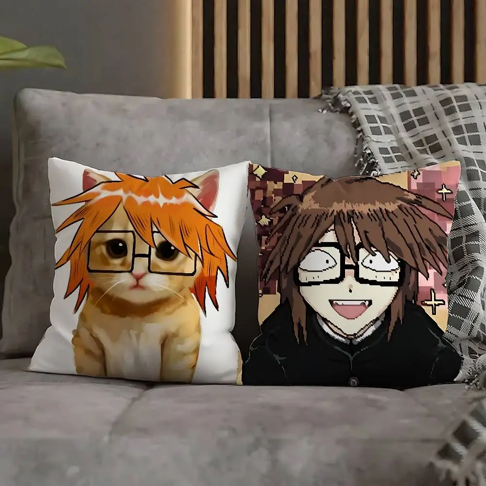 R-Rnfren Randal Luther Nyon Pillow Case For Sofa Decor Car Office Room Printing Cushion Cover Decorations and Protector