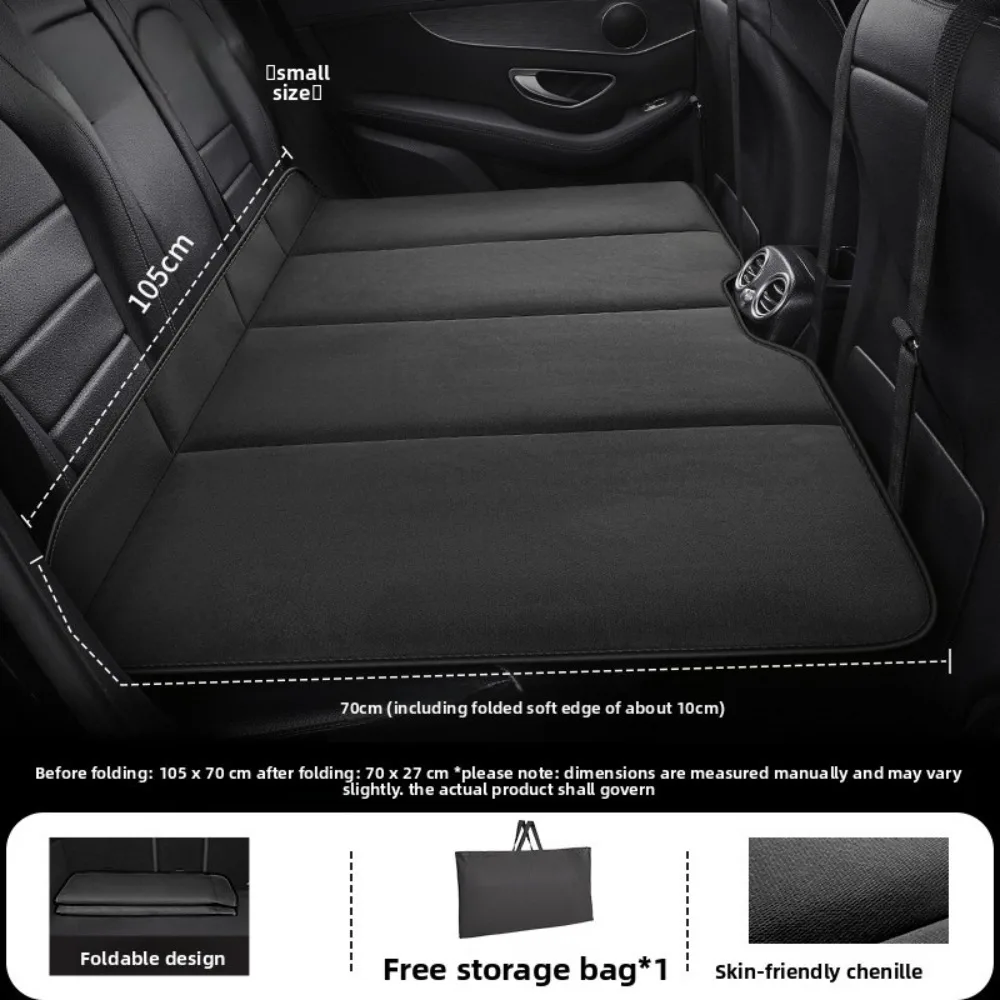 

Car Rear Seat Sleeping Mat Foldable Plush Childrens Car Travel Bed Mat SUV Sedan Sleeping Artifact