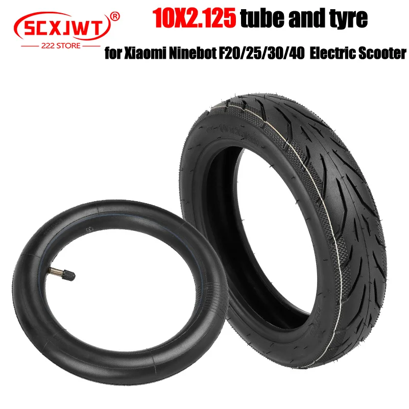 10x2.125 Tire for Xiaomi Ninebot F20/25/30/40 Max G30 Electric Scooter Front and Rear Wheel 10 Inch 60/70-6.5 Inner Outer Tyre