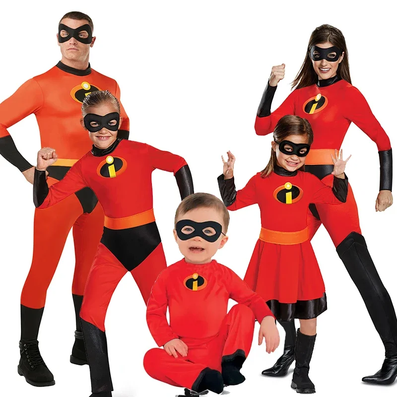 Violet Dash Kids Cosplay tuta Adult Superhero Family Costume per Halloween Carnival Baby Jack Jack Costume