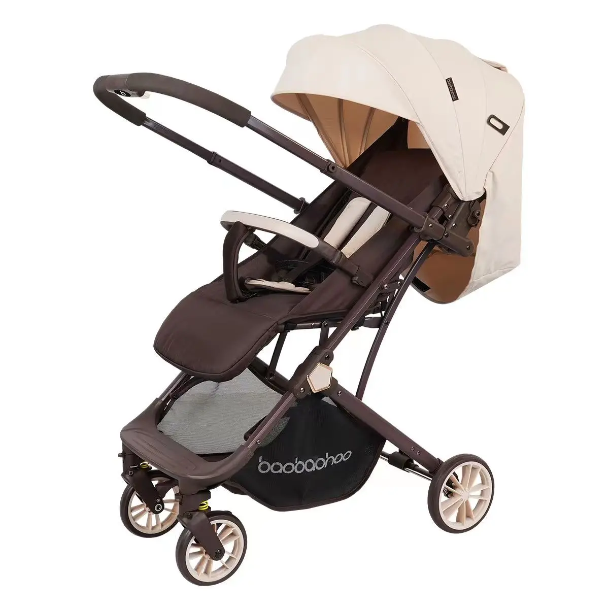 Baby good Y1 cochecito portátil plegable con varilla de tracción, asiento alto, amortiguador de cuatro ruedas, bb car