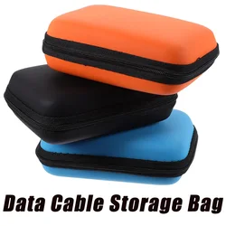 New Arrival Headphone Data Cable Storage Case Charger Power Bank Rectangular Box EVA Zipper Bag Pocket Pouch Travel Organizer