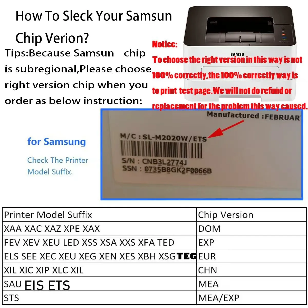 ชิปหมึกสำหรับ Samsung CLT K6072S C6072S M6072S Y6072S K6062S C6062S M6062S Y6062S 607S 606S 606 607 S K607S C607S M607S Y607S