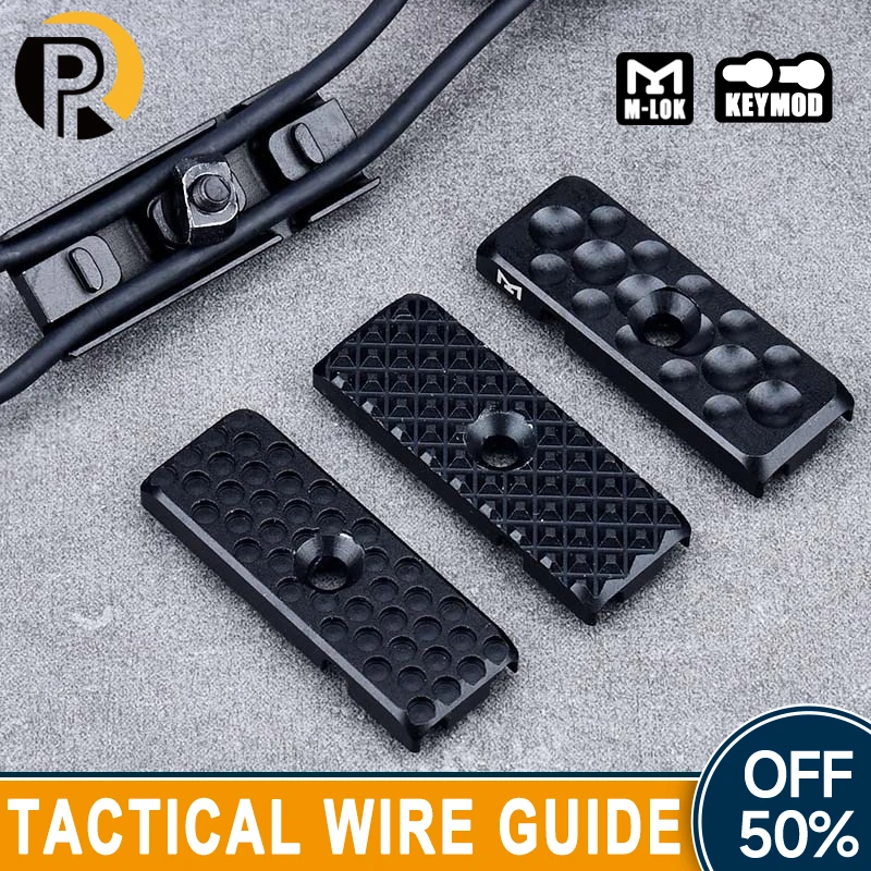 WADSN Metal CNC Tactical Wire Guide System For M-Lok Keymod Mlok Rail Airsoft Flashlight Laser TailSwitch Wire Guide Accessories