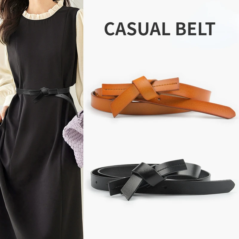 

Women's Leather Belt Personalised Fashion Korean Dress Waistband Slim Cummerbund Pure Colour Designer Belt New 2023